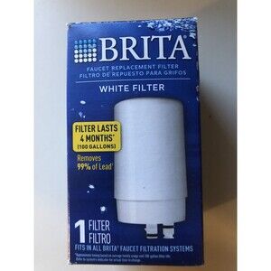 Brita Filtration Systems Water Fits All Faucet Replacement Lasts 4 Months
